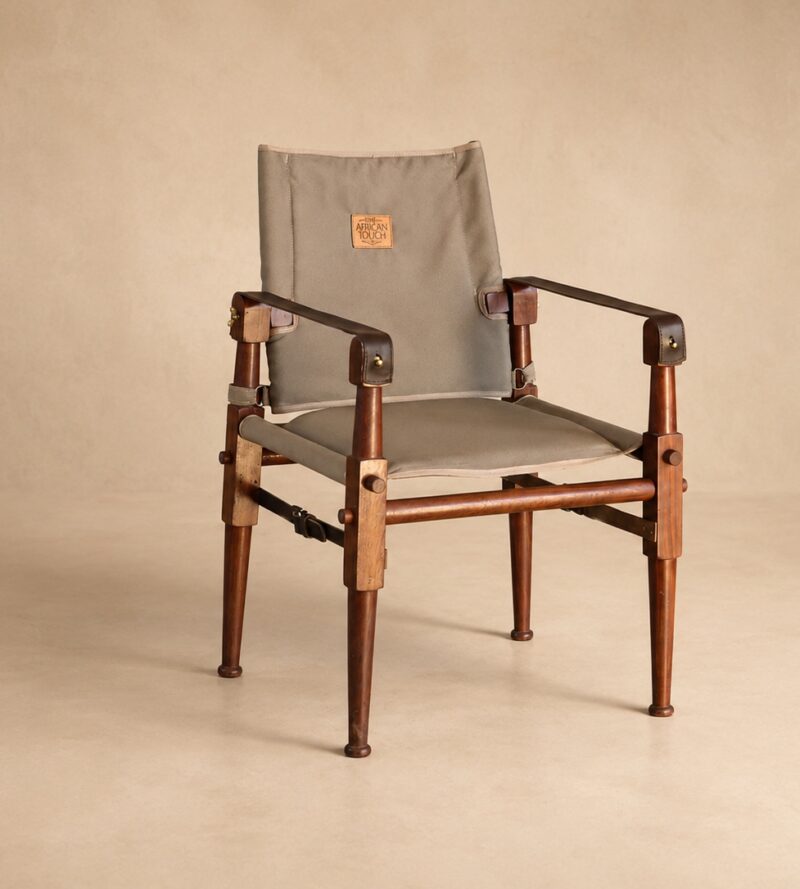 • Portable Roorkhee Safari Chair disassembled for packing and travel