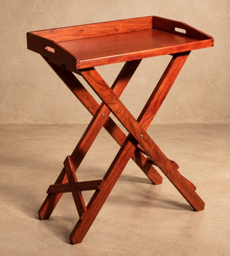 Campaign Tray Table made from solid teak