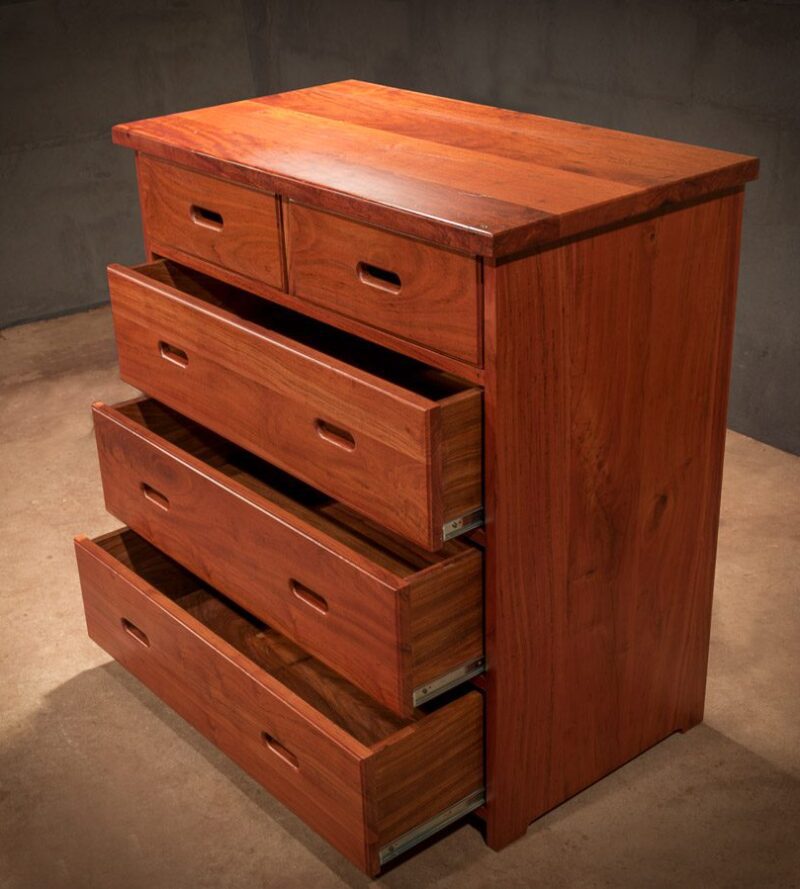 Zambezi hardwood chest of drawers