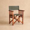 classic safari director's chair showing ripstop safari green canvas