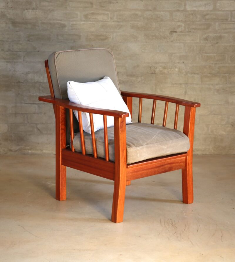 wooden armchair