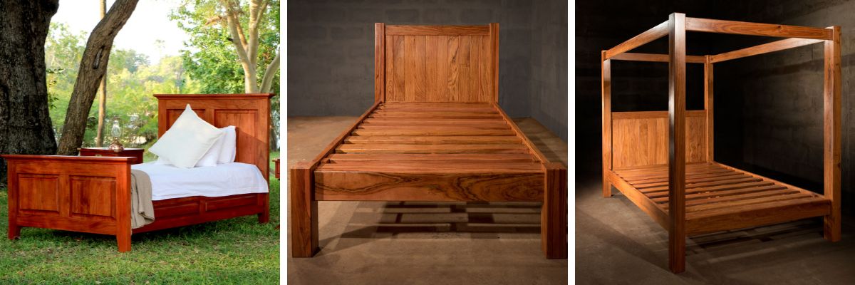 Safari bed range from The African Touch