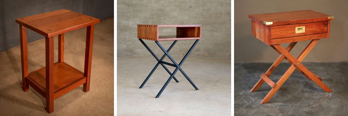 safari bedside tables from The African Touch