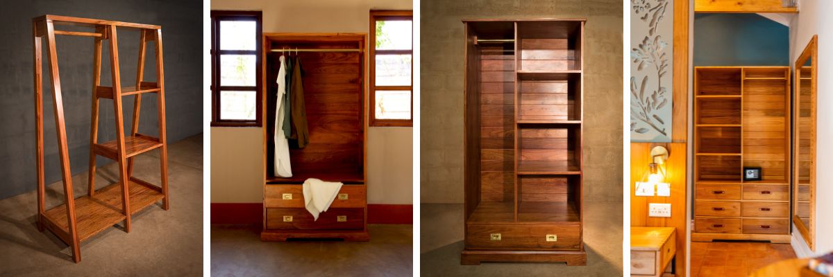 hardwood safari wardrobes from The African Touch